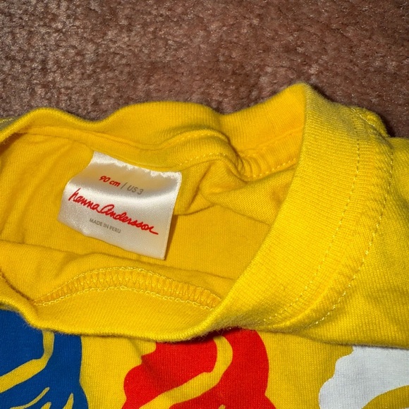 Hanna Andersson Yellow Tee with Ice Cream Print - Picture 2 of 3